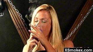 Alluring Sexy Smoking Lady Rammed porn video
